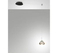 Sospensione Arabella Ambra Vetro Borosilicato 1 Luce Dimmerabile Stile Moderno [EEK: A++]