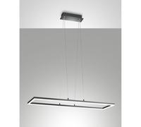 Sospensione Bard Antracite Fabas con Luce Naturale Design Moderno 1 Luce