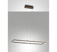 Sospensione Bard Corten LED 1 luce ruggine dimmerabile per design moderno fabas
