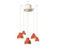 SOSPENSIONE 5 LUCI BERIMBAU ARANCIO POKÈ C2605(APO)
