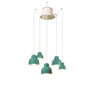 SOSPENSIONE 5 LUCI BERIMBAU TURCHESE C2605(TUR)