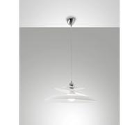 Aragon lampada sospensione bianca vetro effetto vortice [EEK: A]