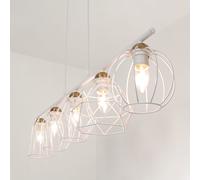 Sospensione Bianco Metallo Filo Schermo Tavolo da Pranzo Sala Lampada a Galaxy