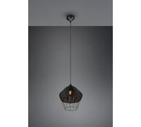Sospensione BORKA in rattan colore nero opaco R31261902