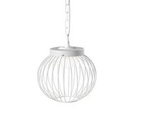 Sospensione in alluminio e metallo CAGE SOSPENSIONE 20W LED 4000K Dimensioni 25,3xh 23,6 cm Diffusore in termoplastico opalino colore BIANCO BIANCO