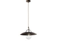 Sospensione Cantina Stile Industrial 1 Luce Ferro Marrone E Oro