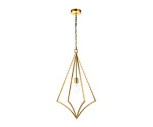 Sospensione Classica Nico In Acciaio Ottone Brunito 1 Luce E27