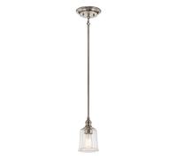 Sospensione Classica Waverly Acciaio Peltro Classico Vetro 1 Luce E27 [EEK: A++]