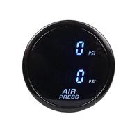 Sospensione con doppio manometro da 52 mm compatibile auto sensore 1/8NPT ROSSO BLU(BLUEPSI 2m wire)