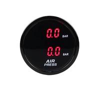 Sospensione con doppio manometro da 52 mm compatibile auto sensore 1/8NPT ROSSO BLU(REDBAR 2m wire)