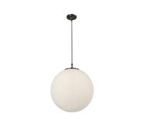 Sospensione Contemporanea Atomo Acciaio Nero 1 Luce E27 D30Cm