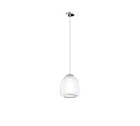 SOSPENSIONE CROMO 1 LUCE VETRO BETA TRASPARENTE 1176CR-S1 BETA-TR