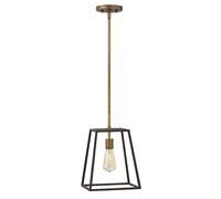 Sospensione Contemporanea Fu Lighton Acciaio Bronzo Ottone 1 Luce E27
