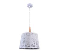 Sospensione Contemporanea Lantern Metallo Bianco 1 Luce Diffusore Metallo Bianco