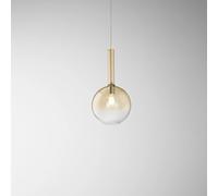 Sospensione Contemporanea Lollipop Vetro Ambra 1 Luce E27 Ip20 D25 [EEK: A++]