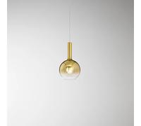 Sospensione Contemporanea Lollipop Vetro Oro 1 Luce E27 Ip20 D20