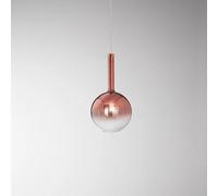 Sospensione Contemporanea Lollipop Vetro Rame 1 Luce E27 Ip20 D25
