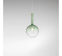 Sospensione Contemporanea Lollipop Vetro Verde 1 Luce E27 Ip20 D25
