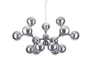 Sospensione Contemporanea Nodi Metallo Cromo 15 Luci E14