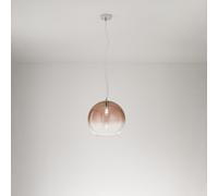 Sospensione Contemporanea Planet Vetro Marrone 1 Luce E27 Ip20 D35