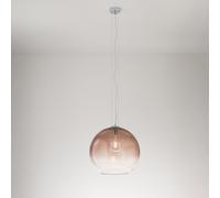 Sospensione Contemporanea Planet Vetro Marrone 1 Luce E27 Ip20 D45