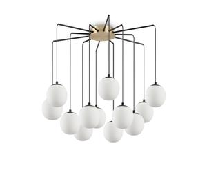 Sospensione Contemporanea Rhapsody Metallo Nero 12 Luci G9 3W 3000K Luce Calda
