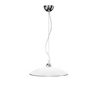 Sospensione Contemporanea Skirt Metallo Vetro Bianco 1 Luce E27 Ip20 D45