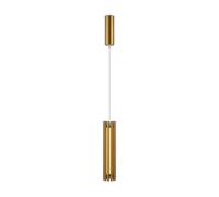 Sospensione Contemporanea Sonata Led Alluminio Ottone Diffusore In Vetro Oro