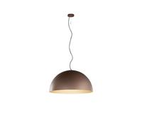 Steel sospensione in metallo grigio metallizzato e oro opaco 3 luci attacco E27 d.80cm