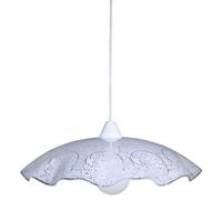 Sospensione D45 1xE27 Montatura Bianca Vetro Lastra Bianco E-Energy Camilla