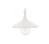 Sospensione Da Esterno Contemporanea Spectre Alluminio E Vetro Bianco 1 Luce E27