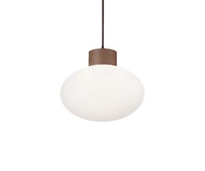 Sospensione Da Esterno Moderna Clio Alluminio Coffee 1 Luce E27 42W Ip44