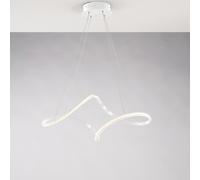 Sospensione Dana LED Integrato 65x38xH25, Bianco, Metallo e Alluminio Laccato