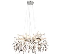 Globo Lighting Danna lampada sospesa x8 W cromo-fumé 64133-8