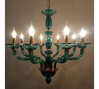 Sospensione del caffè lampada di cristallo della luce diffusa abbigliamento colorato KTV originale camera d'albergo ristorante soggiorno lampadario con l'arte, per l'invio chiaro, verde scuro 75 centi