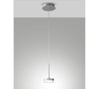 Sospensione Dunk 1 Luce Alluminio Spazzolato Collezione DUNK Stile Moderno Elegante