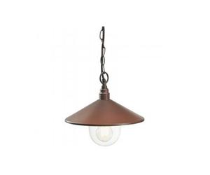 Sospensione Esterno Contemporanea Spectre Alluminio E Vetro Ruggine 1 Luce E27