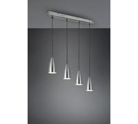 Sospensione FARIN barra 4 coni metallo acciaio satinato R30694007