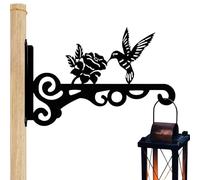 Sospensione Flora da esterno, robusta staffa con motivo uccellino, supporto ornamentale per ringhiera, davanzale, prato, terrazza, cortile, mostra