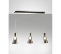 Sospensione Fume 3 Luci Fabas Collezione Dafne Eleganza e Design Versatile