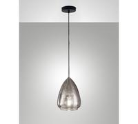 Sospensione Fume Britton Collezione BRITTON luce singola in metallo e vetro