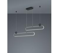 Sospensione GRANT LED metallo alluminio e nero 342710205