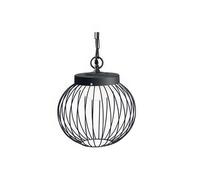Sospensione in alluminio e metallo CAGE SOSPENSIONE 20W LED 4000K Dimensioni 25,3xh 23,6 cm Diffusore in termoplastico opalino colore NERO NERO