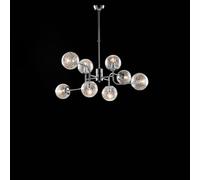 Lampadario Moderno Ikarus Metallo Cromo 8 Luci E14