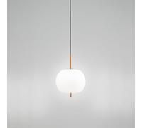 Lampadario In Metallo Contemporaneo Cirro Bianco Led Diffusore Ovale