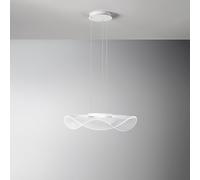 Sospensione In Metallo Moderna Medusa Bianco Led Grande