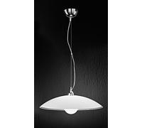 Sospensione Contemporanea Skirt Metallo Vetro Bianco 1 Luce E27 Ip20 D55
