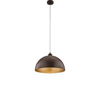 Sospensione Industrial 1 Luce Marcus In Ferro Laccato Ruggine E Oro Diam 35 [EEK: A++]