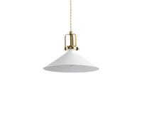 Sospensione Industrial-Minimal Eris-3 Metallo Bianco 1 Luce E27