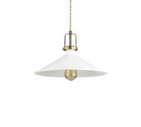 Sospensione Industrial-Minimal Eris-4 Metallo Bianco 1 Luce E27